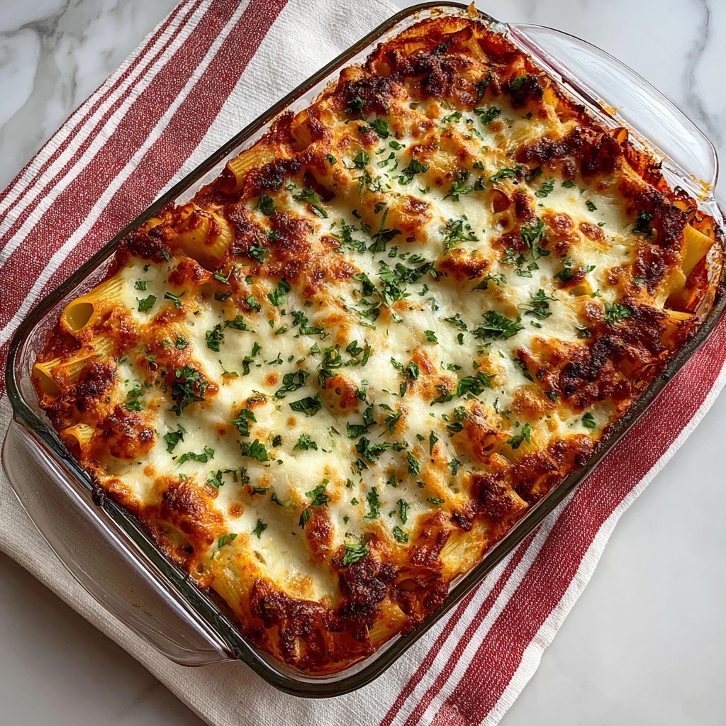 Delicious Meatless Baked Ziti Recipe - Recipe Image