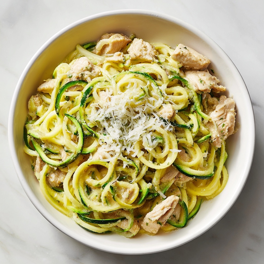 Zucchini Noodle Chicken Alfredo: 7 Guilt-Free Delights Recipe - Recipe Image