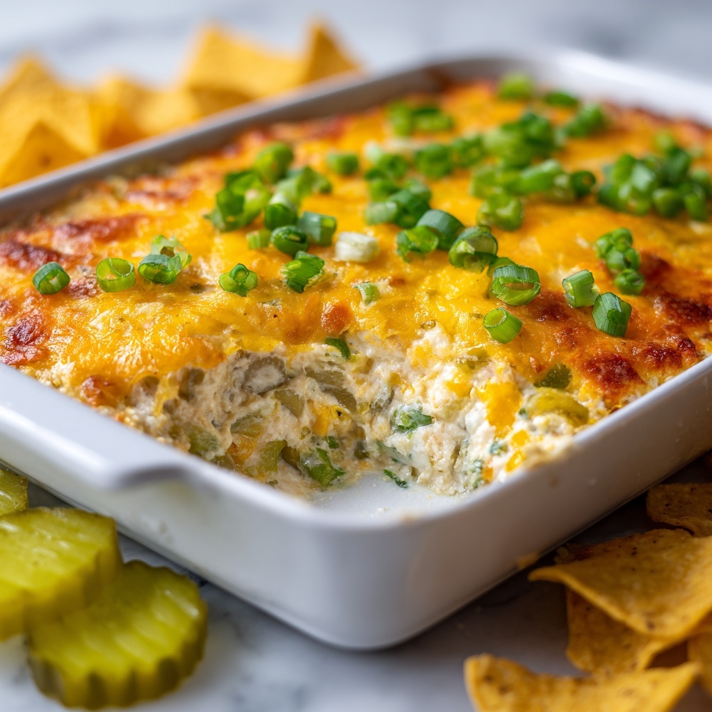 Hot And Cheesy Fried Pickle Dip Recipe to Wow Your Guests Recipe - Recipe Image