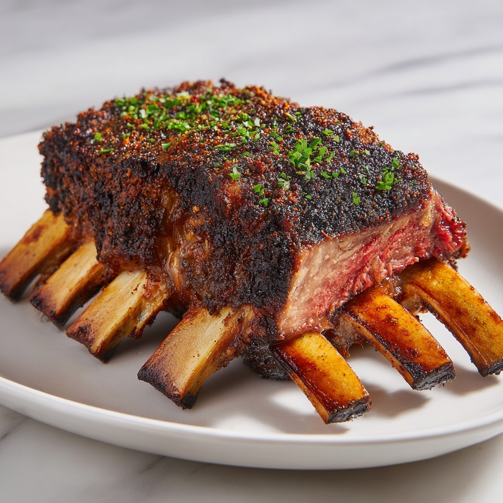 Herb Crusted Rack of Lamb: 7 Steps to Culinary Bliss Recipe - Recipe Image