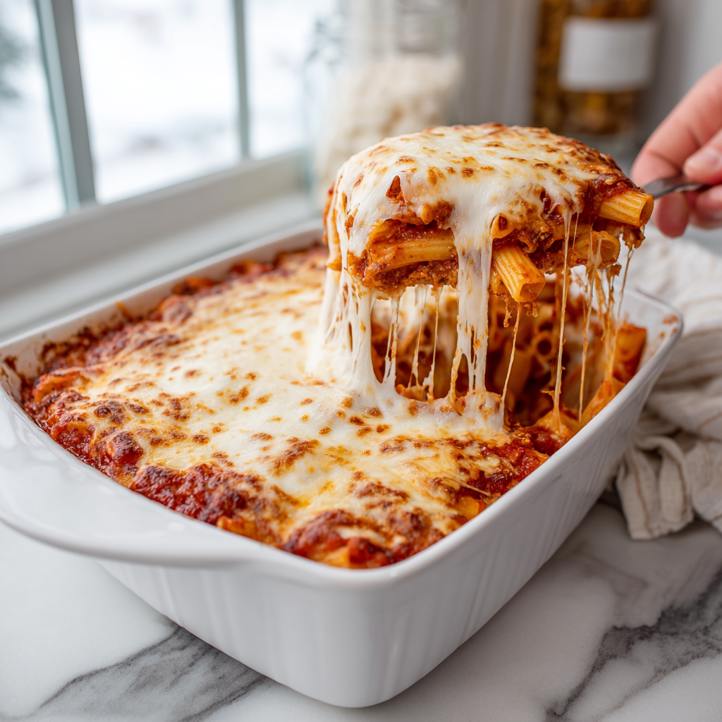 Delicious Meatless Baked Ziti: 7 Comforting Reasons to Indulge Recipe - Recipe Image