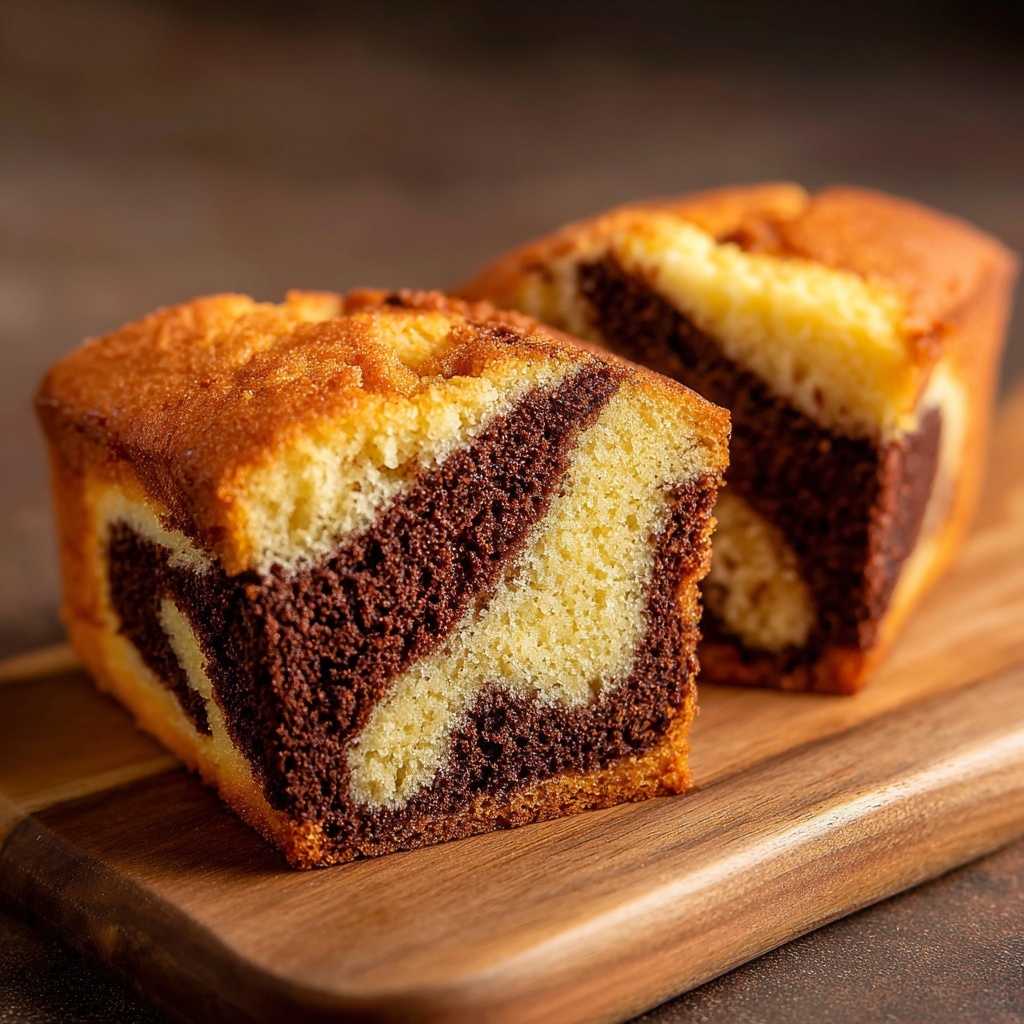 Marbled Vegan Banana Bread Recipe - Recipe Image