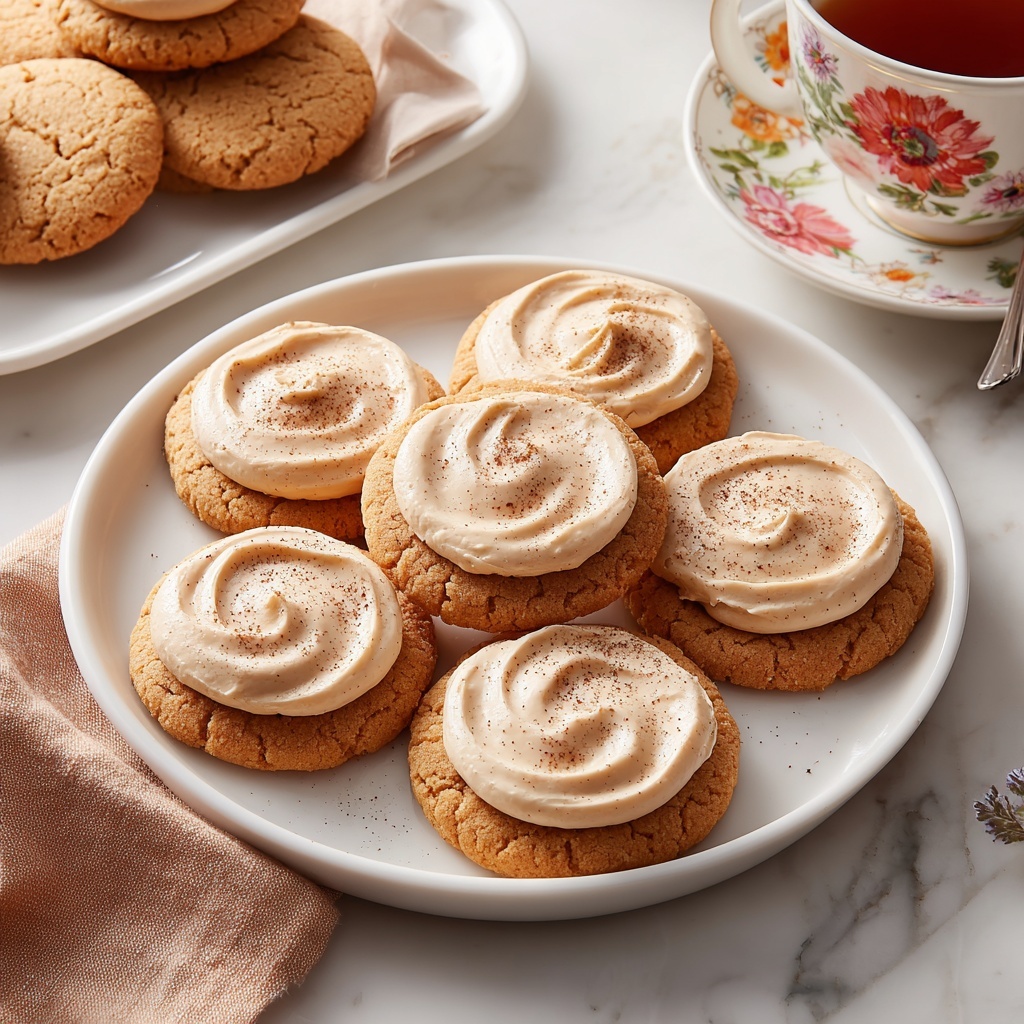 Soft Pumpkin Cookies with Cinnamon Frosting Recipe - Recipe Image