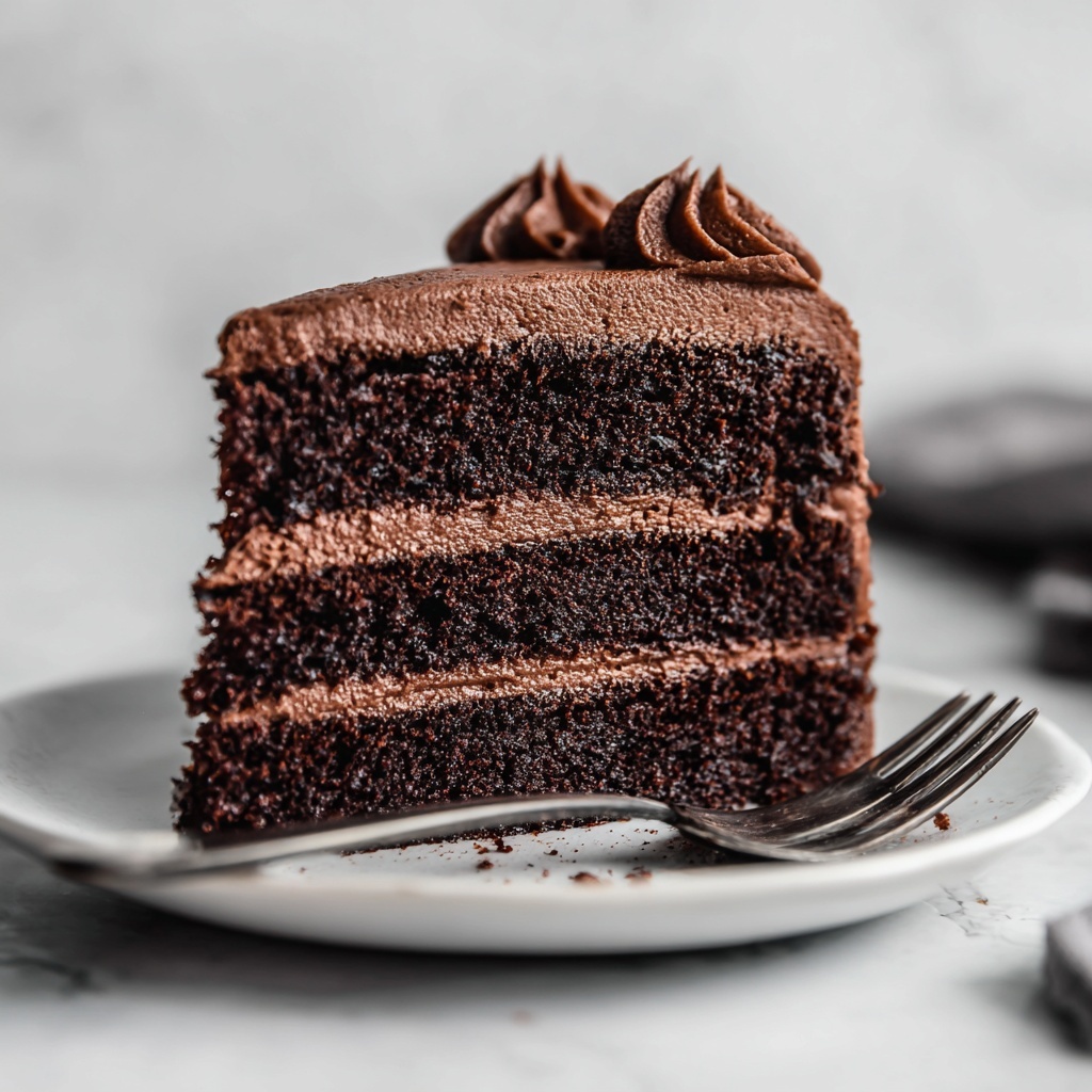 Homemade Chocolate Cake with Chocolate Frosting Recipe - Recipe Image