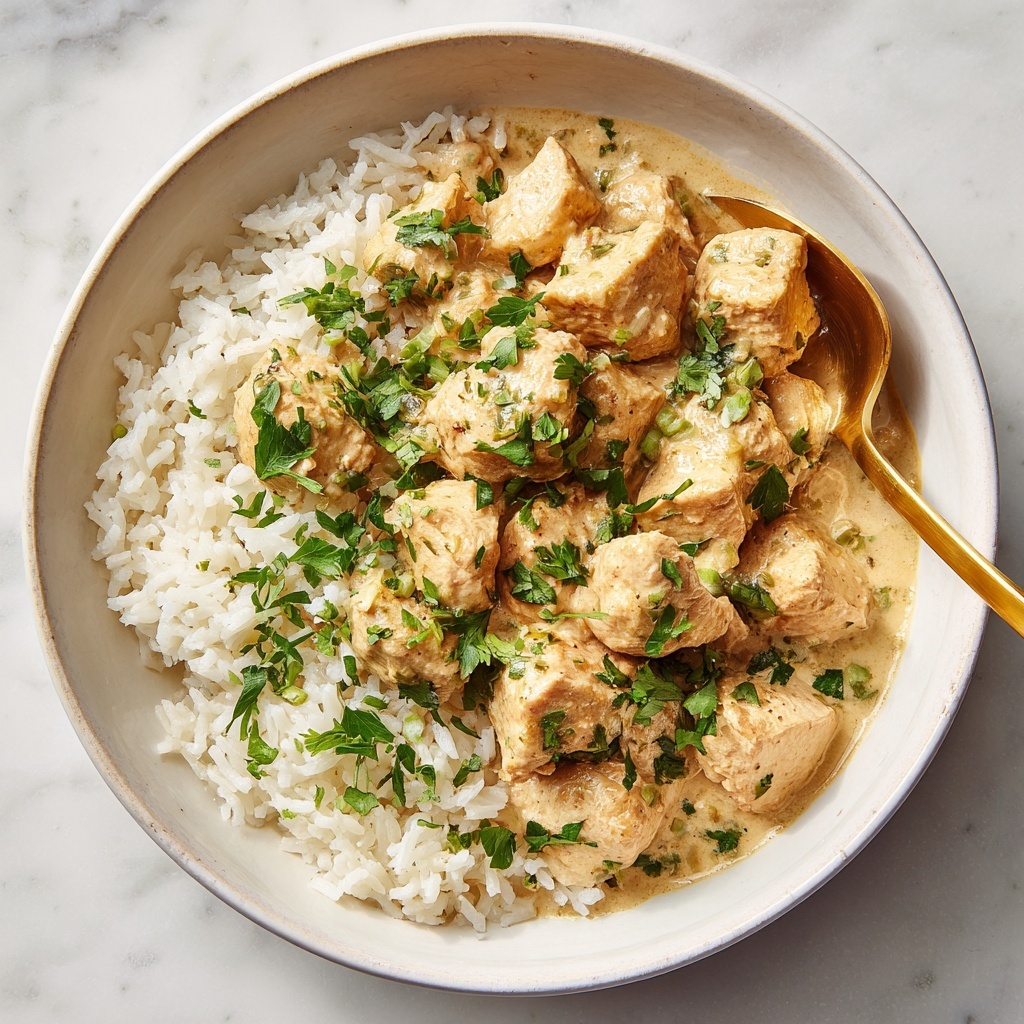 Creamy Chicken and Parmesan Rice Skillet Recipe - Recipe Image