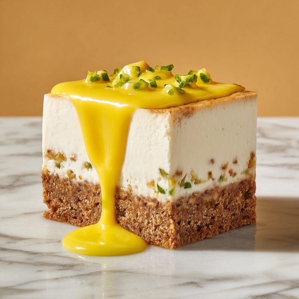 No-Bake Vegan Pistachio Cheesecake Recipe - Recipe Image