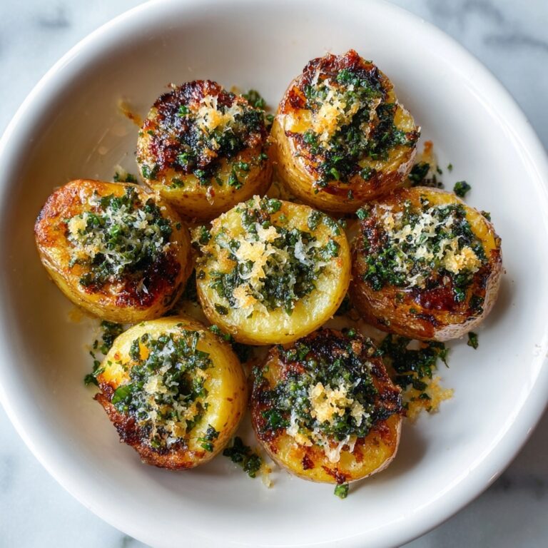 Crispy Garlic Parmesan Crusted Potatoes Recipe