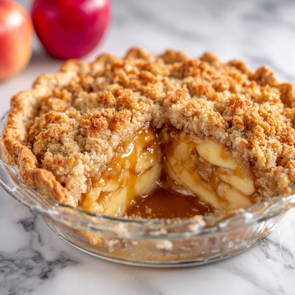Deep Dish Apple Crisp with Caramel Drizzle Recipe - Recipe Image