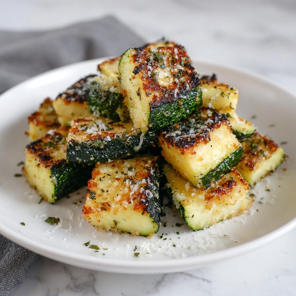 Low-Calorie Air Fryer Zucchini Parmesan Recipe - Recipe Image
