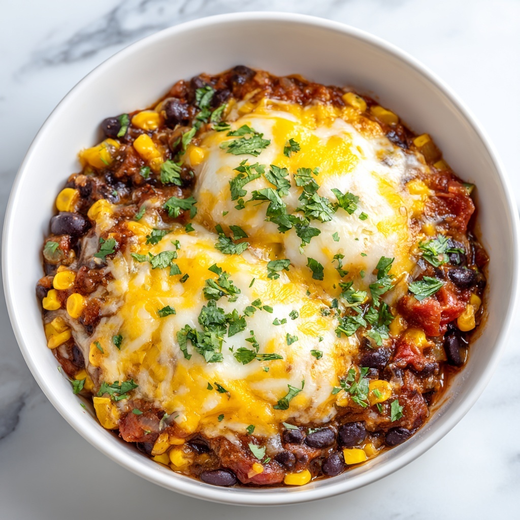 Cowboy Chicken Skillet with Corn, Black Beans, and Melted Cheese Recipe - Recipe Image