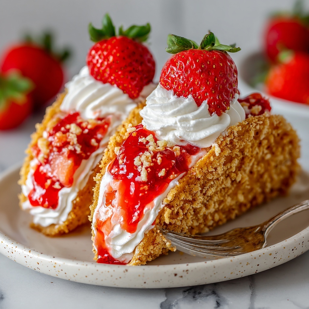 Strawberry Crunch Cheesecake Tacos Recipe - Recipe Image