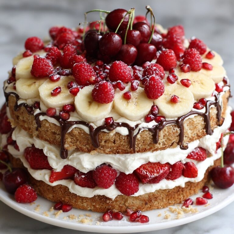 No-Bake Banana Split Cake Recipe