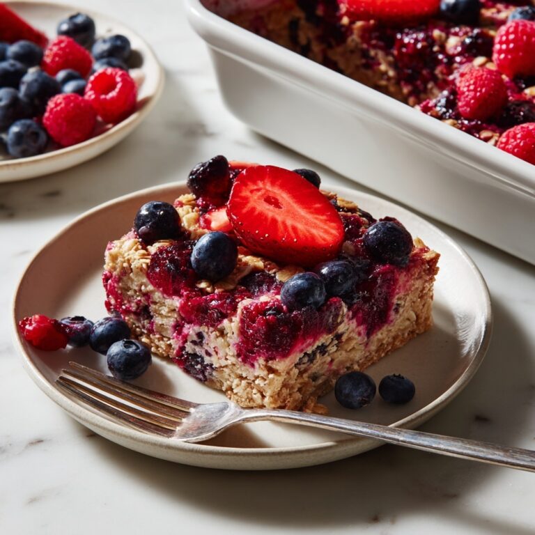 Mixed Berry Baked Oatmeal Recipe
