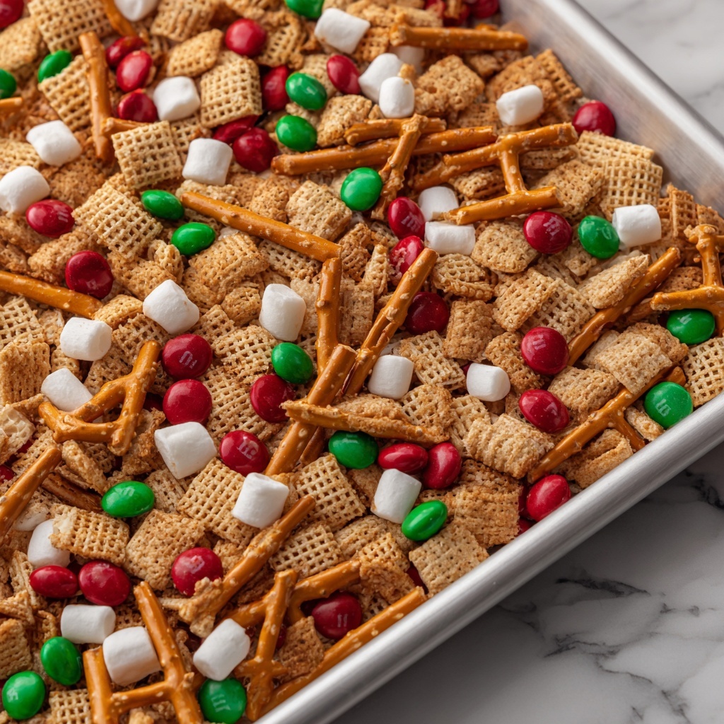 Elf Snack Mix: Sweet, Crunchy, and Festive Holiday Treat Recipe - Recipe Image
