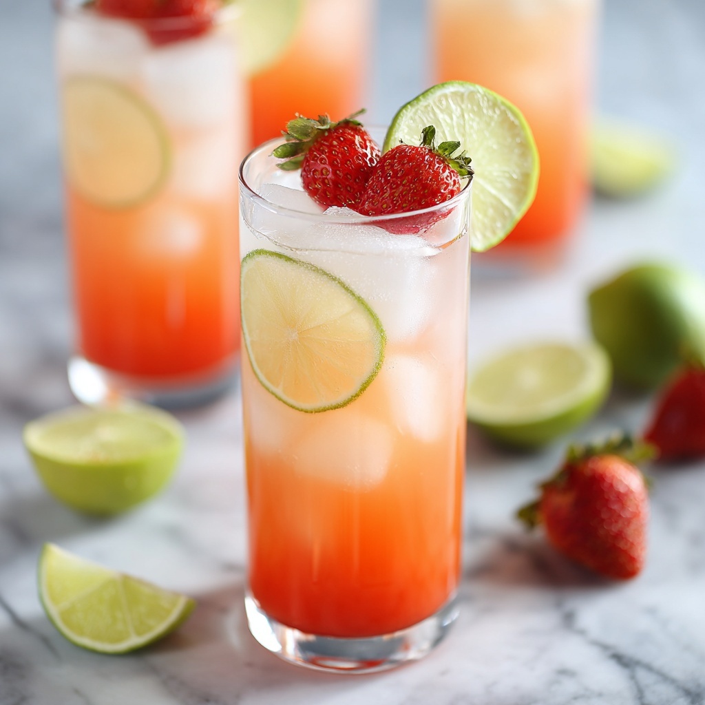 Pineapple Strawberry Agua Fresca Recipe - Recipe Image
