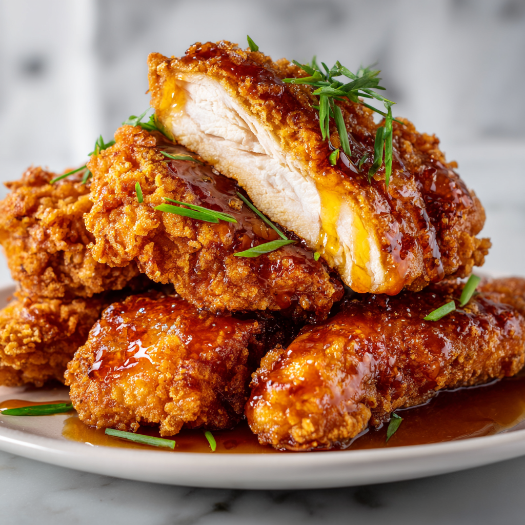 Double Crunch Honey Garlic Chicken Recipe - Recipe Image