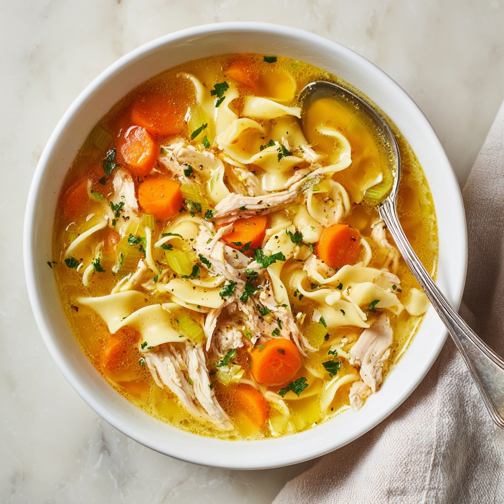 Easy Homestyle Chicken Noodle Soup Recipe - Recipe Image