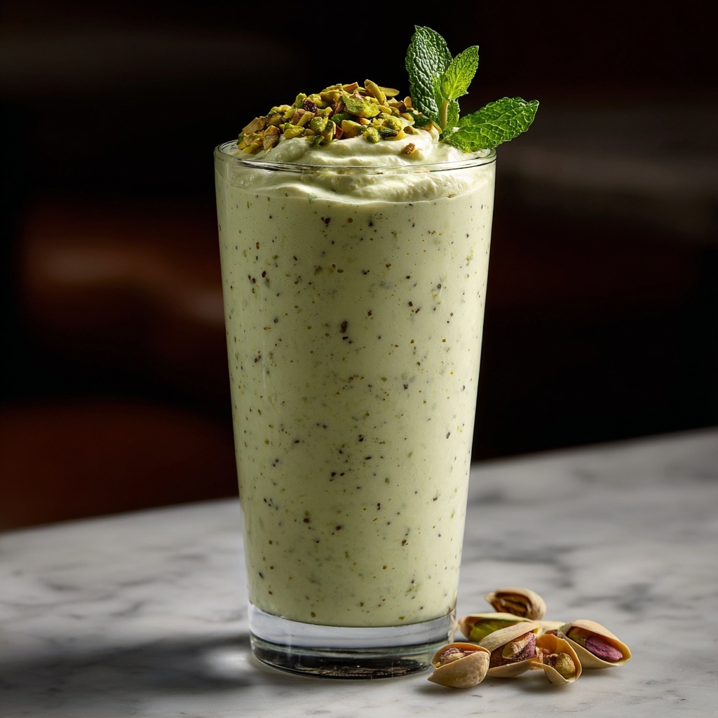 Deliciously Creamy Keto Pistachio Smoothie Recipe - Recipe Image