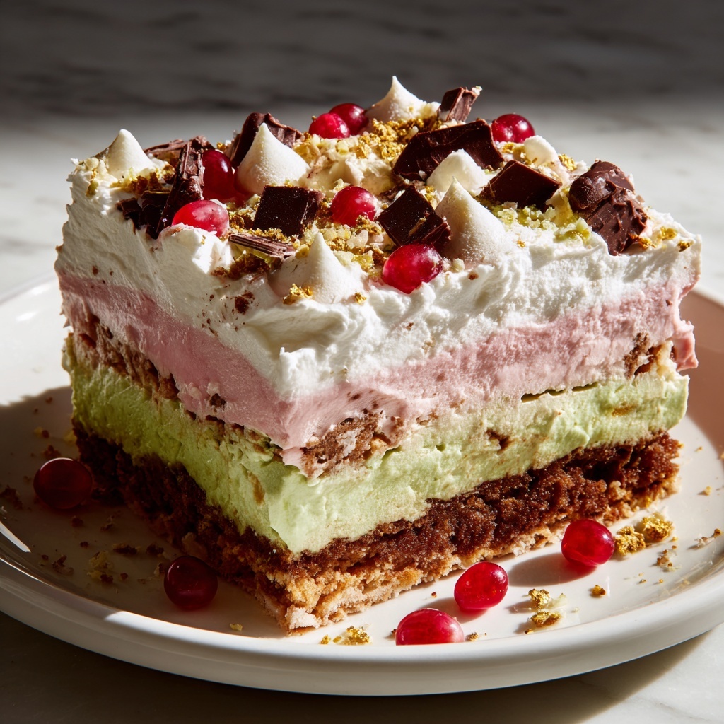 Christmas Cookie Lasagna Recipe - Recipe Image