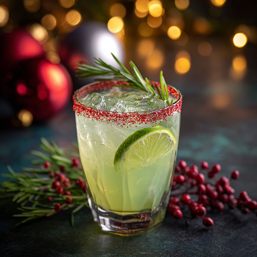 Christmas Mistletoe Margarita Recipe - Recipe Image