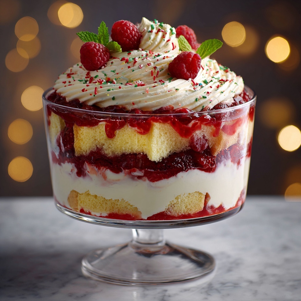 Christmas Trifle Dessert Recipe - Recipe Image