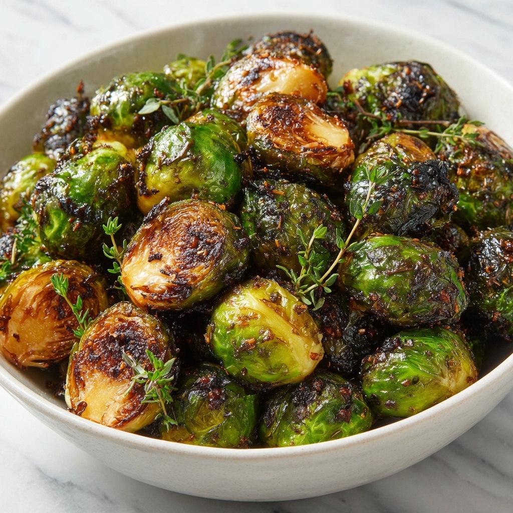Honey Balsamic Roasted Brussels Sprouts with Walnuts and Feta Recipe - Recipe Image