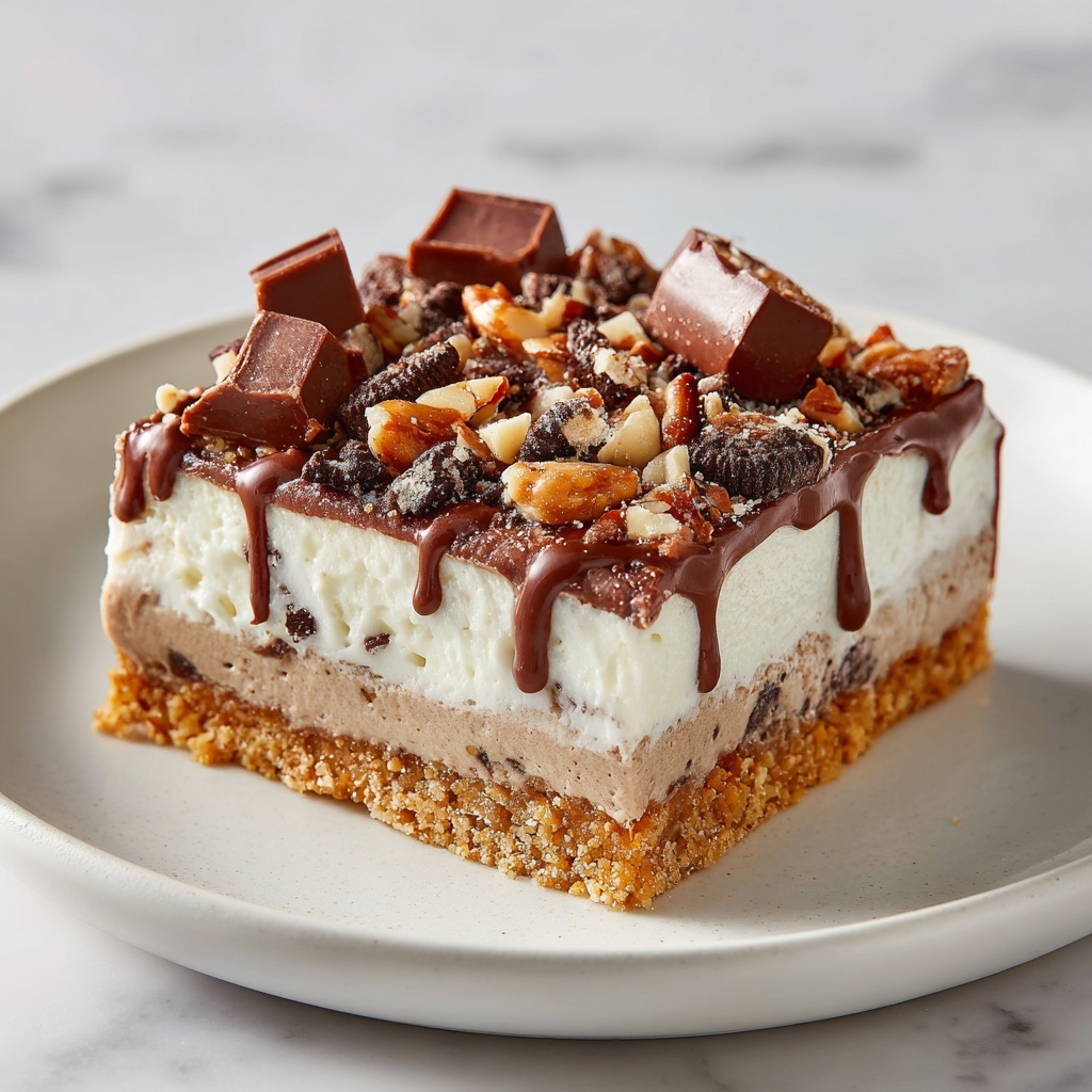 Buster Bar Ice Cream Cake Recipe - Recipe Image