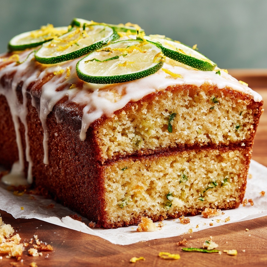 Vegan Lemon Lime Zucchini Bread with Citrusy Glaze Recipe - Recipe Image