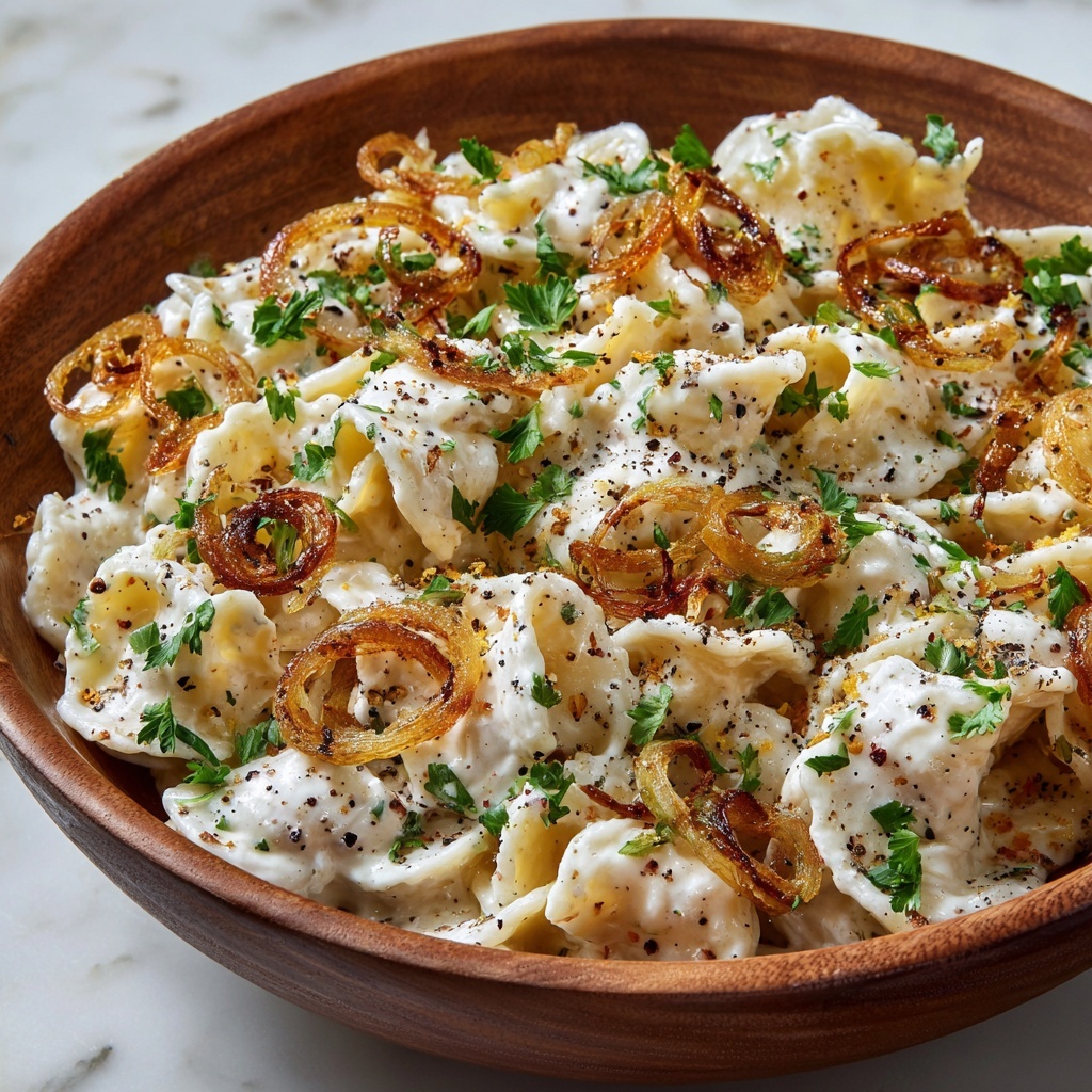 French Onion Pasta Salad: Creamy, Savory, and Perfect Recipe - Recipe Image