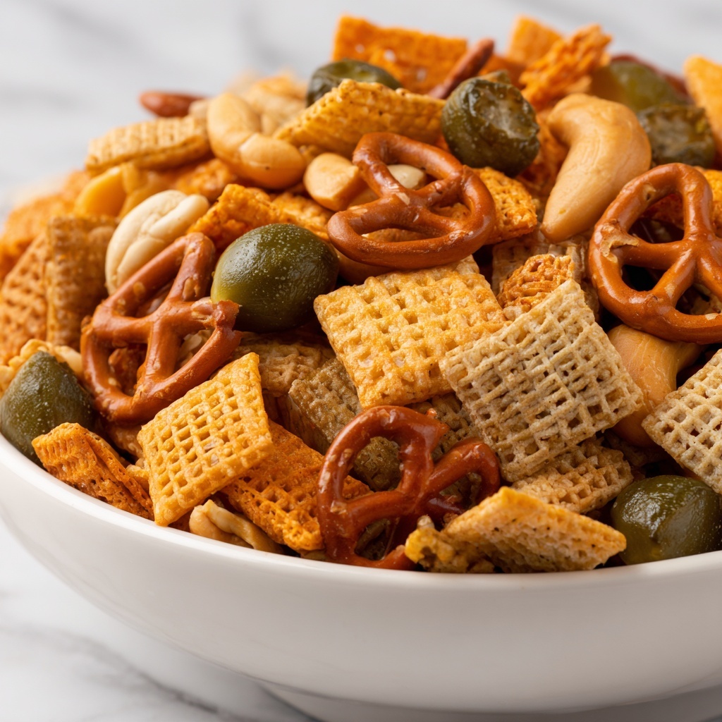 Dill Pickle Chex Mix: 7 Irresistibly Addictive Bites Recipe - Recipe Image