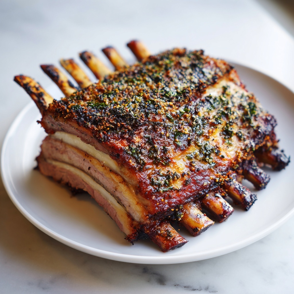 Herb Crusted Rack of Lamb: 7 Steps to Culinary Bliss Recipe - Recipe Image