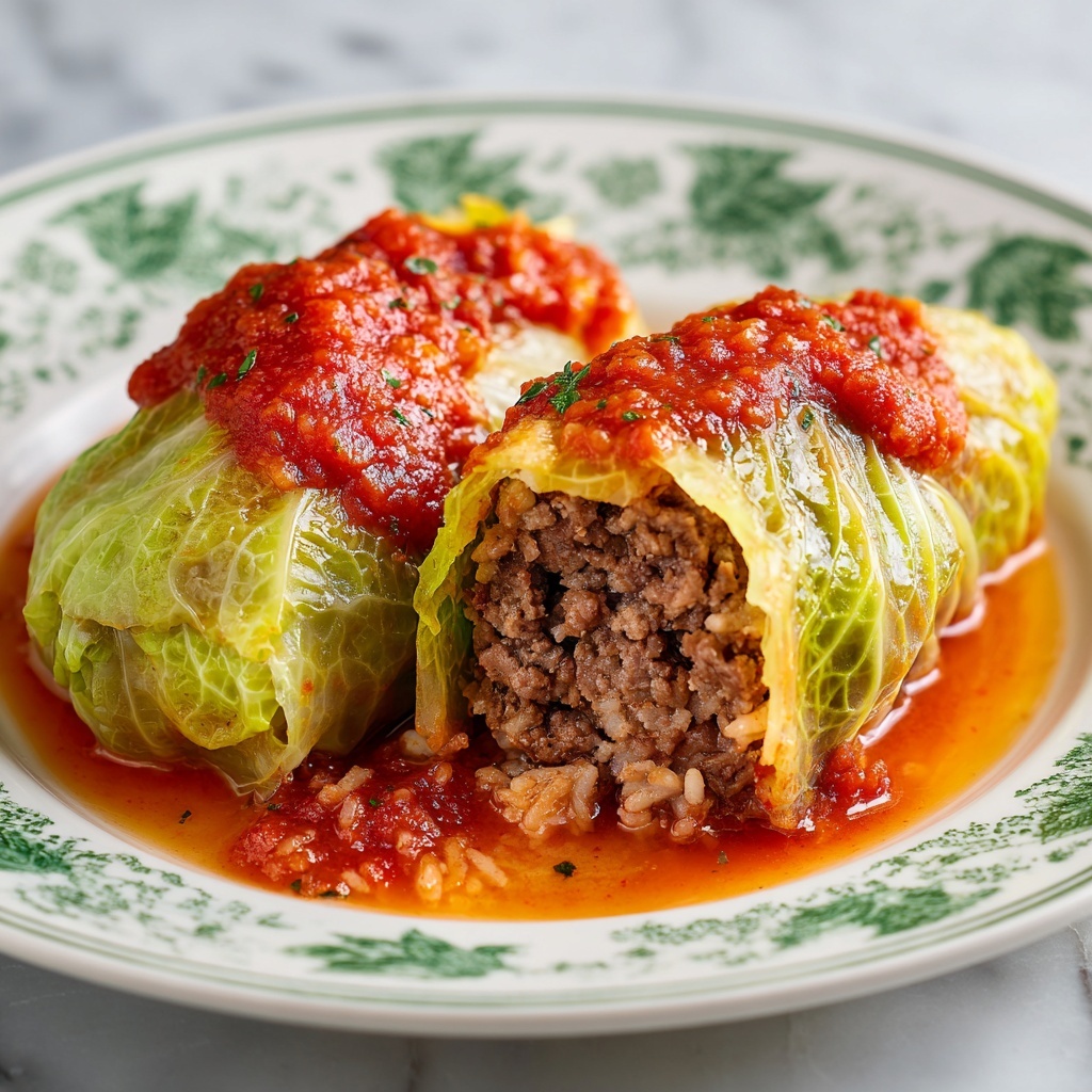 Italian Stuffed Cabbage Rolls Recipe - Recipe Image