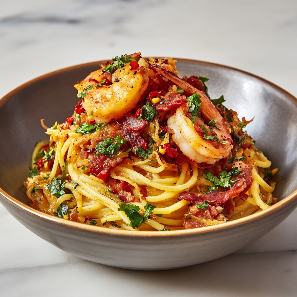 Shrimp Scampi with Pasta: 25-Minute Flavor Explosion Recipe - Recipe Image