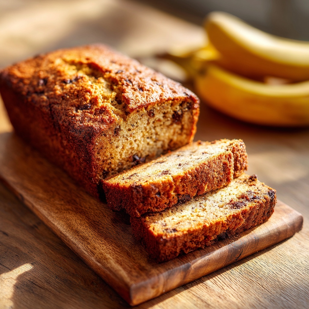 Vegan Chocolate Chip Banana Bread Recipe - Recipe Image