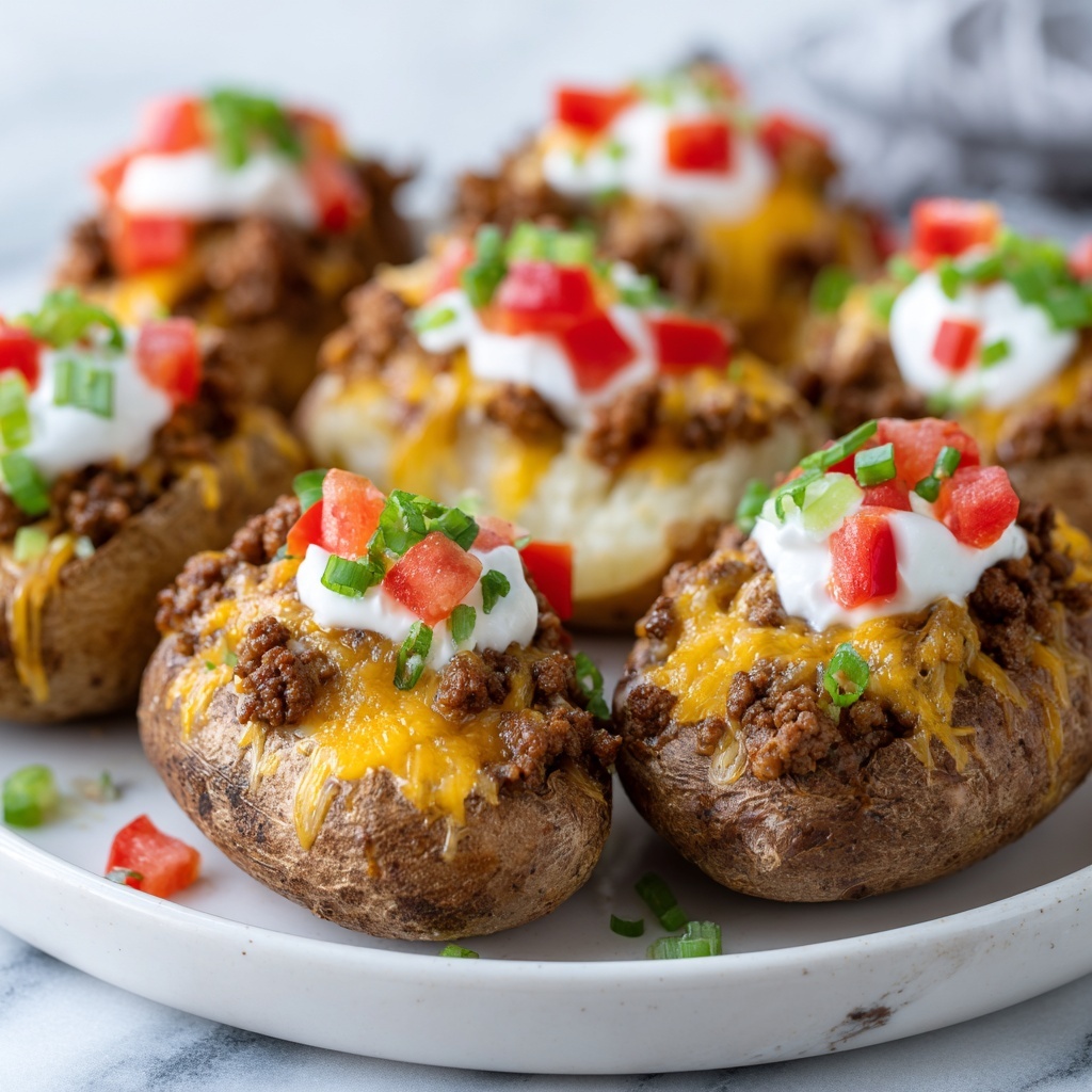 Taco Stuffed Potatoes Recipe - Recipe Image