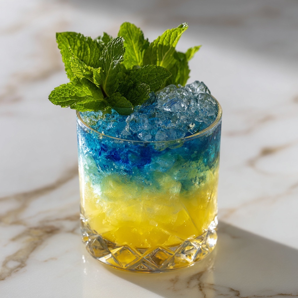 Blue Lemonade with Mint Recipe - Recipe Image