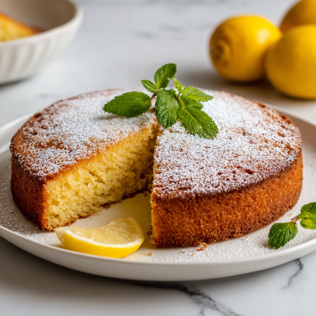 Italian Lemon Olive Oil Cake Recipe - Recipe Image