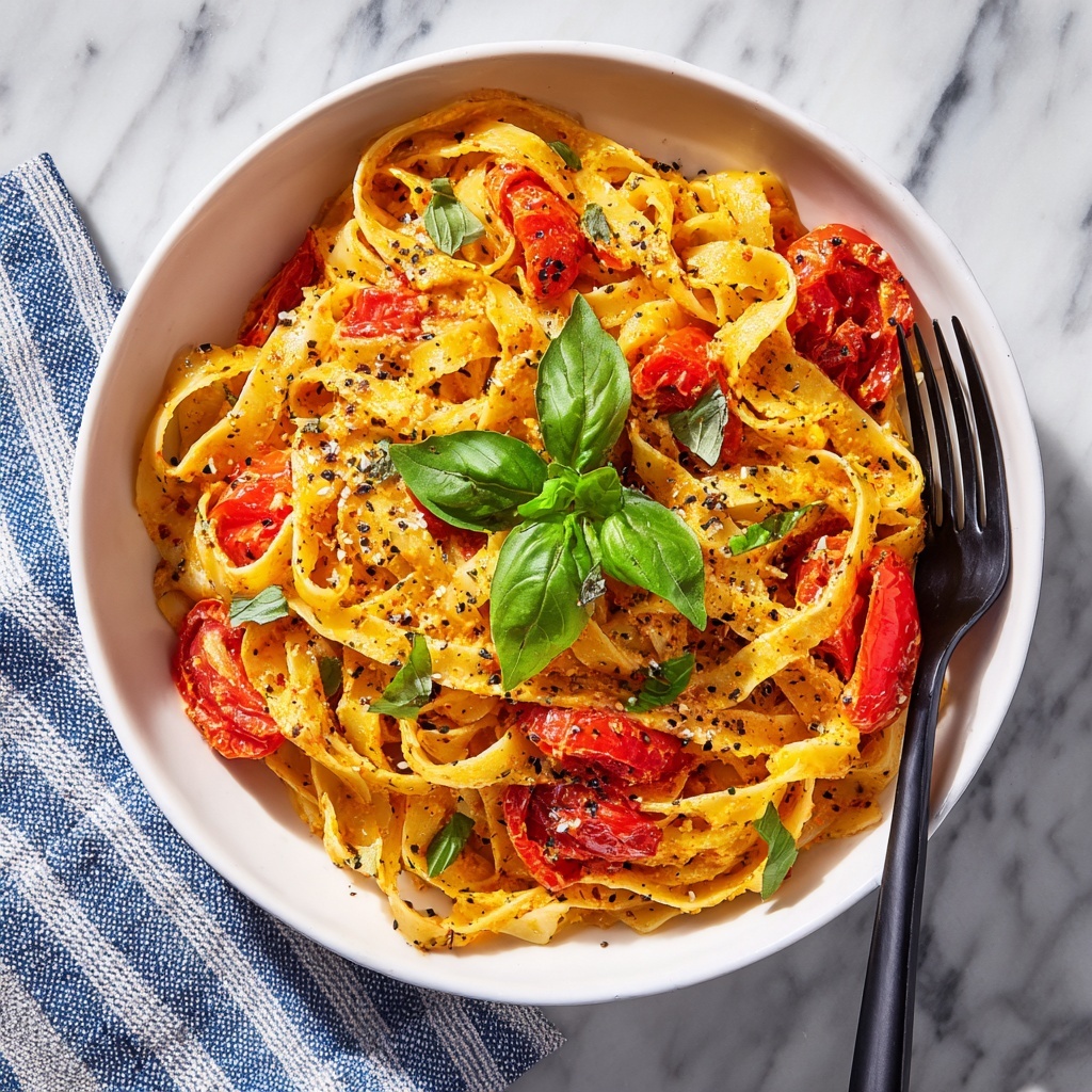 Creamy Roasted Red Pepper Pasta in 20 Minutes Recipe - Recipe Image