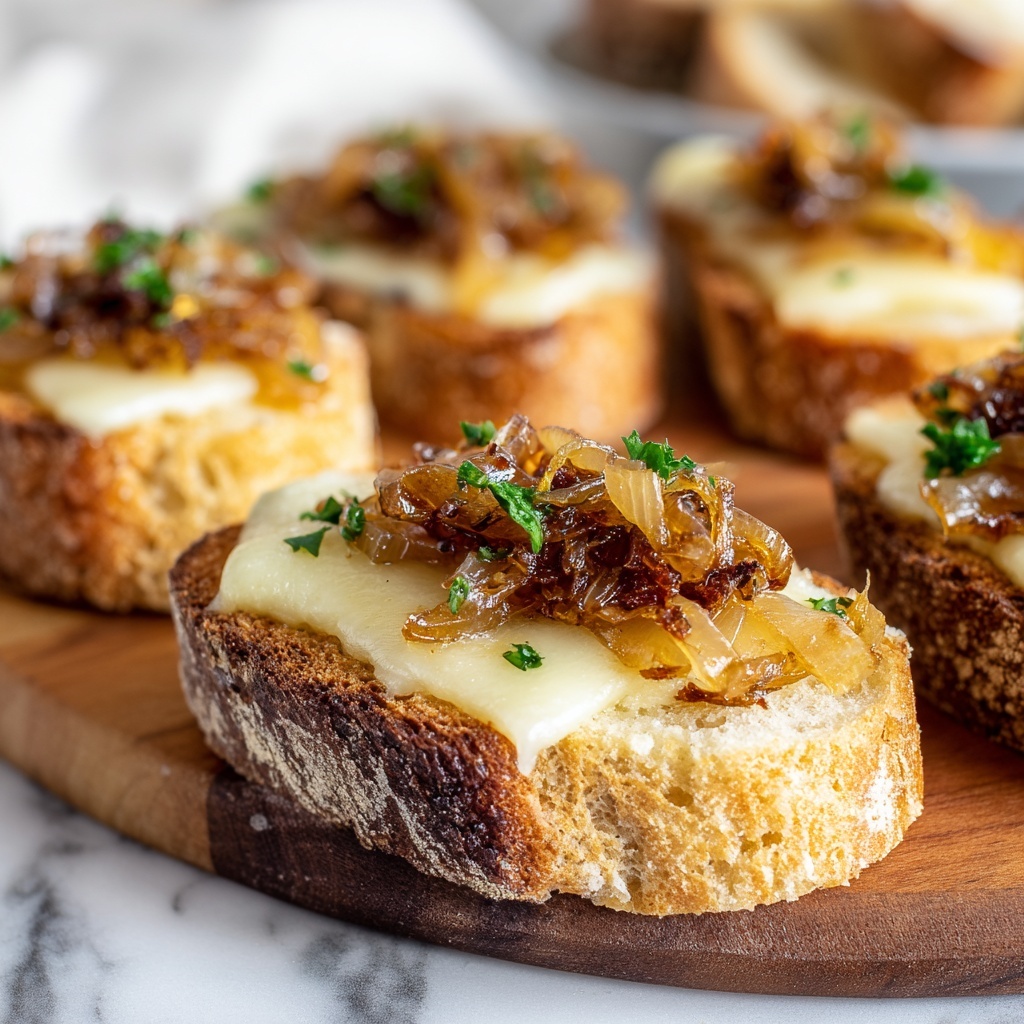 French Onion Bruschetta Recipe - Recipe Image