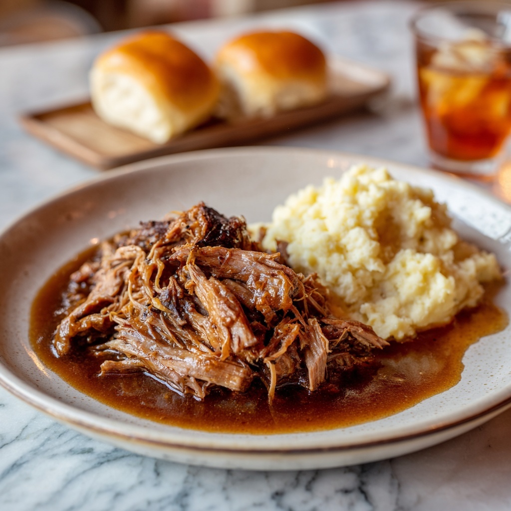 Slow Cooker Beef Manhattan Recipe - Recipe Image