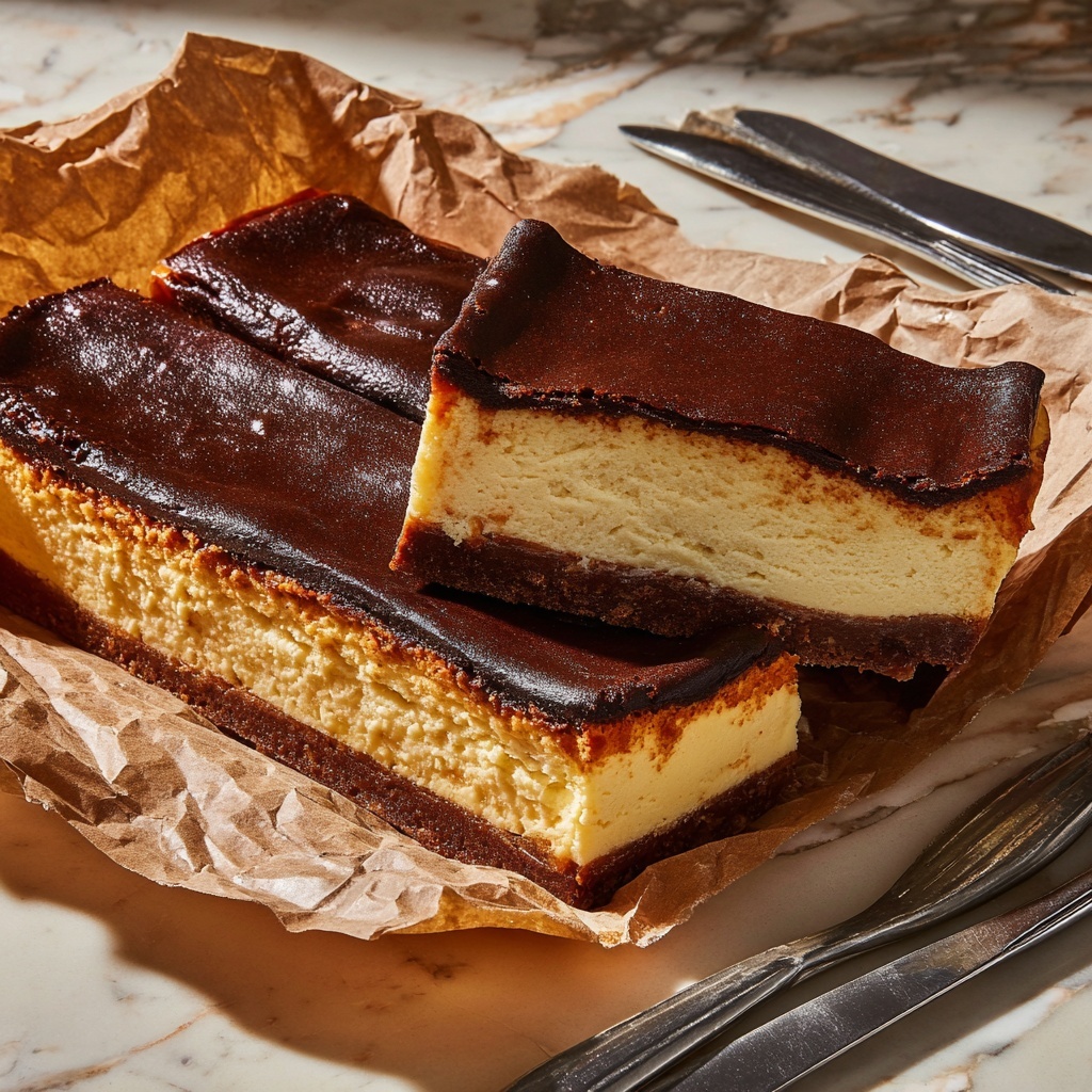 Irresistible Burnt Basque Cheesecake in a Loaf Pan Recipe - Recipe Image
