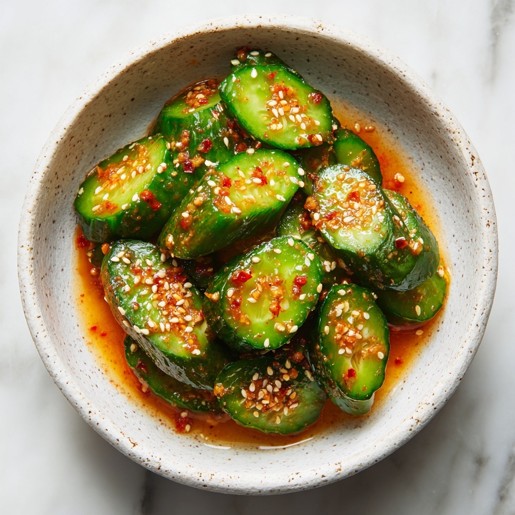 Crisp Asian Cucumber Salad Recipe - Recipe Image