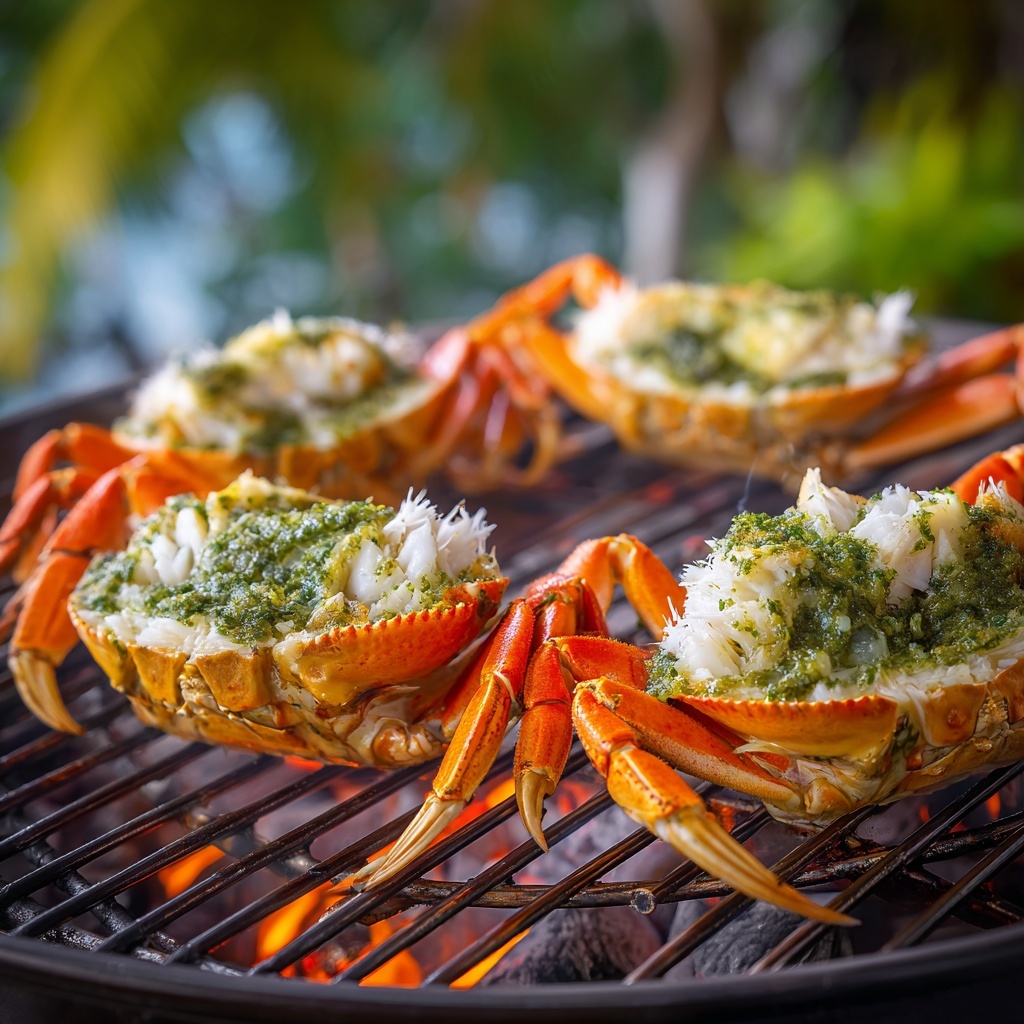 Grilled Blue Crabs with Zesty Butter for a Summer BBQ Recipe - Recipe Image