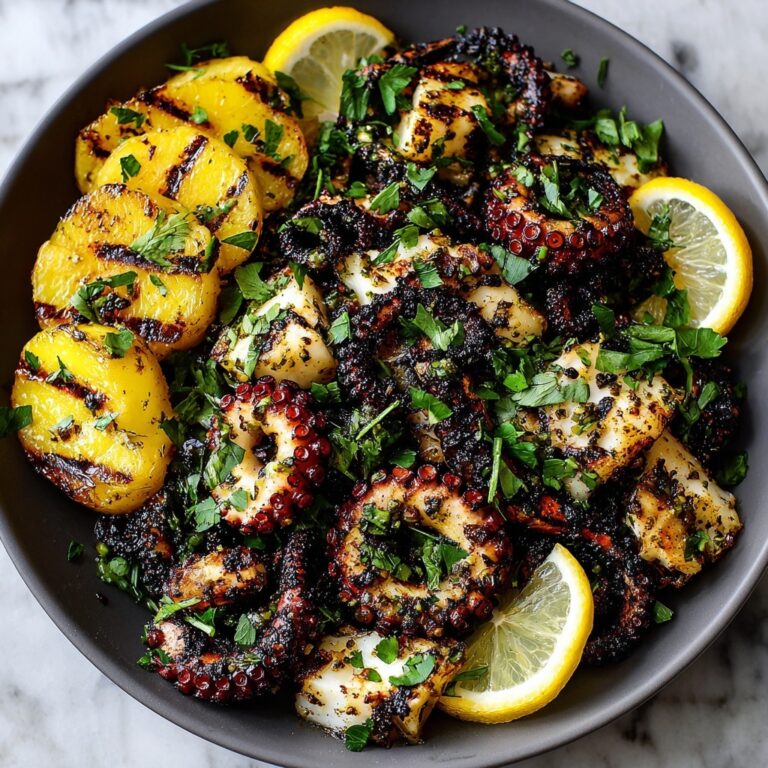 Grilled Octopus with Lemon, Parsley, and Red Pepper Flakes Recipe
