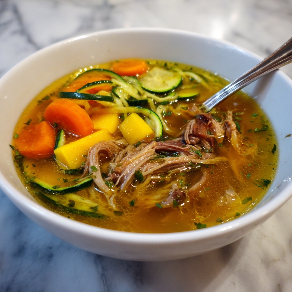 Hearty Caldo de Res: Traditional Mexican Beef Soup Recipe - Recipe Image