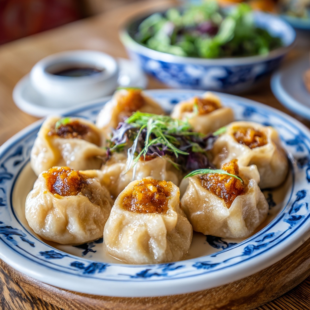Kimchi Mandu: Homemade Korean Dumplings with Tofu, Pork, and Noodles Recipe - Recipe Image