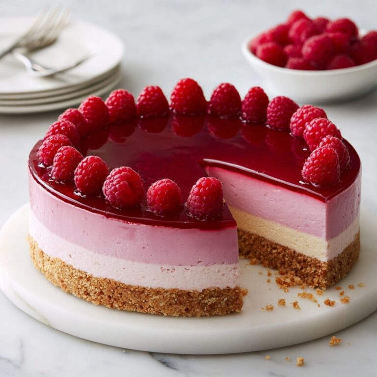 Easy Baked Raspberry Cheesecake Recipe