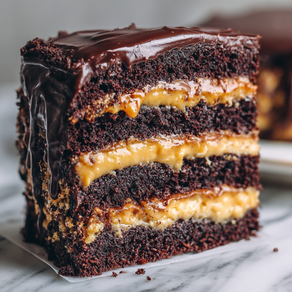 Chocolate Snickers Cake: The Ultimate Indulgent Delight Recipe - Recipe Image