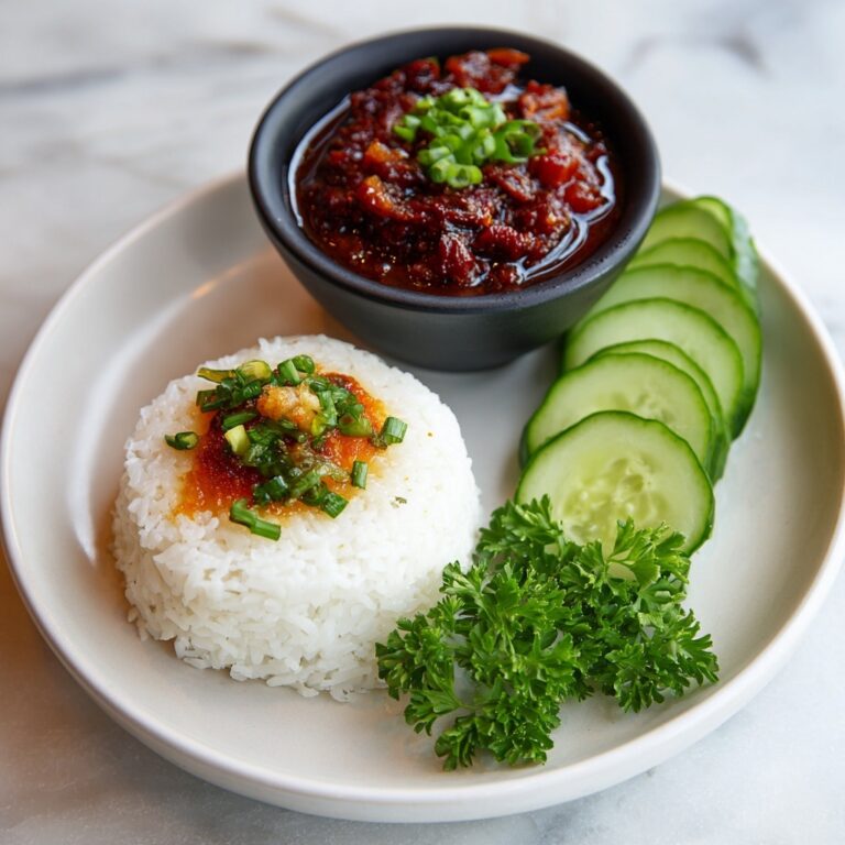 Malaysian Coconut Rice with Spicy Sambal Recipe