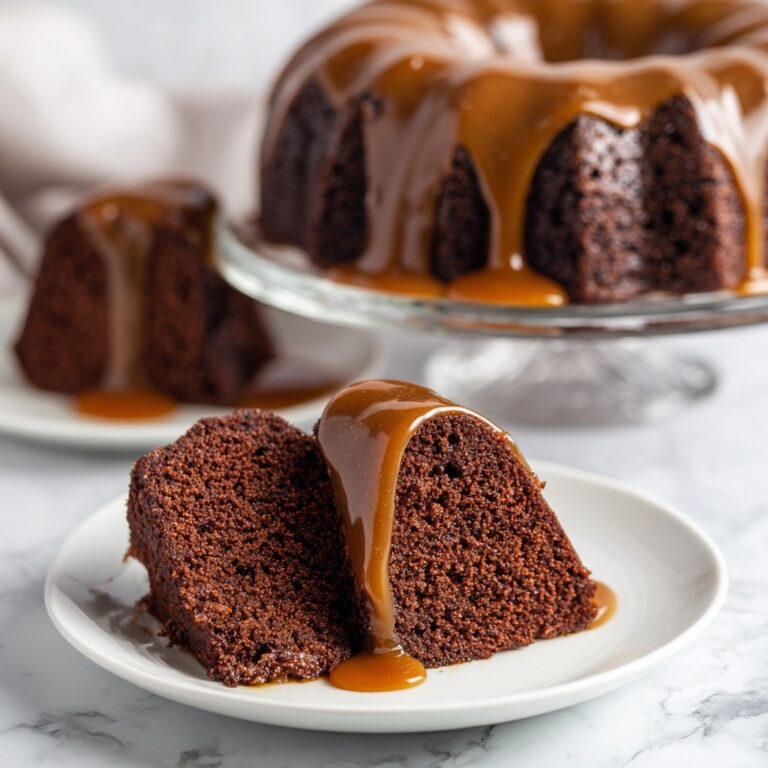 Molasses Date Bundt Cake with Orange Drizzle Recipe